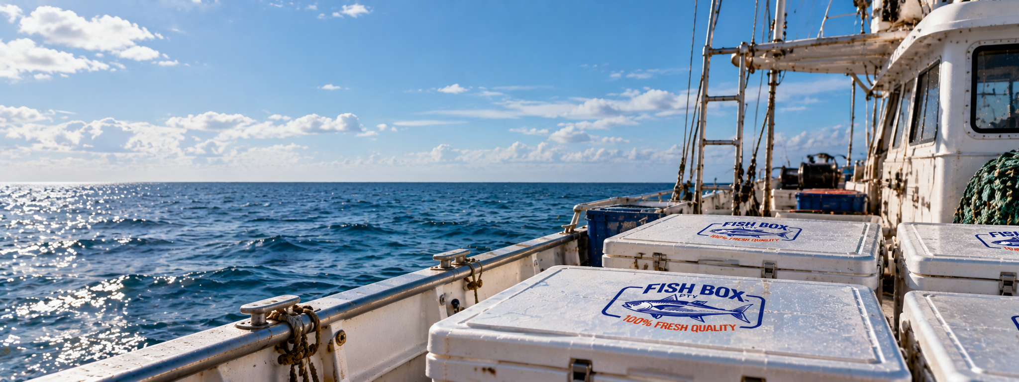 Fish Box en el mar